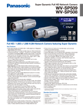WV-SP509, SP508 Spec Sheet (US)