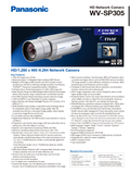 WV-SP305 Spec Sheet (Global)