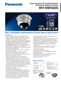 WV-NW502S Spec Sheet (US)
