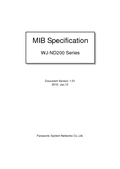 NWDR - WJ-ND200 MIB Specification