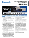 WV-SPN311, SPN310 Spec Sheet (US)