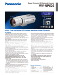 WV-NP502 Spec Sheet (US)