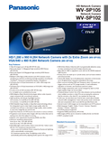 WV-SP105, SP102 Spec Sheet (US)