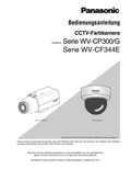 WV-CP300 Series, WV-CF344 Series Operating Instructions (German)