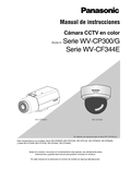 WWV-CP300 Series, WV-CF344 Series Operating Instructions (Spanish)