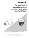 WV-CP300 Series, WV-CF344 Series Operating Instructions (Italian)