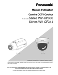 WV-CP300 Series, WV-CF344 Series Operating Instructions (French)