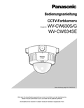 WV-CW630S, CW634SE Operating Instructions (German)