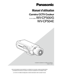WV-CP500, WV-CP504 Operating Instructions (French)