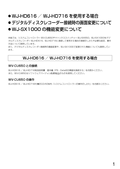 WV-CU950, WV-CU650 Addendum (Japanese)