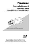 WV-SPN311, SPN310 Important Information (Italian)