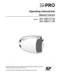 WV-SBV131M, SBV111M Operating Instructions (English)
