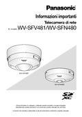 WV-SFV481, SFN480 Important Information (Italian)