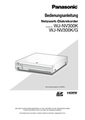WJ-NV300 Operating Instructions (German)