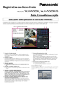 WJ-NV300 Quick Reference Guide (Italian)