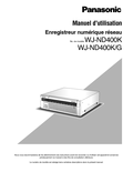 WJ-ND400 Operating Instructions (French)