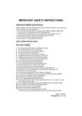 BY-HPE11KTA Important Instructions (French)