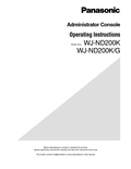 WJ-ND200 Operating Instructions Admin (English)