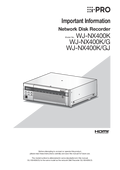 WJ-NX400 Important Information (English)