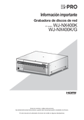 WJ-NX400 Important Information (Spanish)
