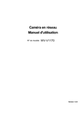 WV-V1170 Operating Instructions (French)