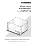 WJ-SX650 Operating Instructions (French)