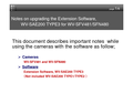WV-SAE200 Software(Type3) Upgrading Notes