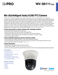 WV-S6111 Spec Sheet (US)