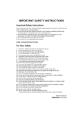 BY-HPE11KTA Important Instructions (English)