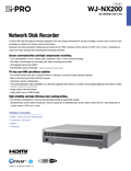 WJ-NX200K Spec Sheet (US)