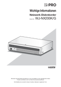 WJ-NX200K/G Important Information (German)