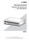 WJ-NX200K/G Important Information (Spanish)