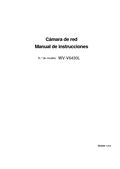 WV-V6430L Operating Instructions (Spanish)