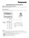 WJ-SX650 Series Serial(RS-232C) Connector Command Reference