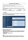 WV-V2530Lx/V1330Lx New functions and addendum
