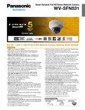 WV-SFN531 Spec Sheet (US)