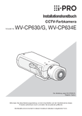 WV-CP630, WV-CP634 Installation Guide (German)