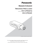 WV-CP630, WV-CP634 Operating Instructions (Italian)