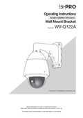 WV-Q122A Operating Instructions (English)