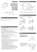 WV-Q150C,  WV-Q150S Operating Instructions (English)