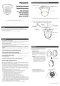 WV-Q152C,  WV-Q152S Operating Instructions (English)