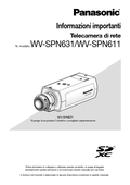 WV-SPN631, SPN611 Important Information (Italian)