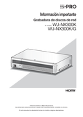 WJ-NX300 Important Information (Spanish)
