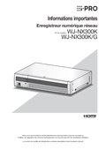 WJ-NX300 Important Information (French)
