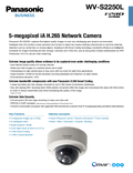 WV-S2250L Spec Sheet (US)