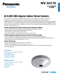 WV-X4170 Spec Sheet (US)