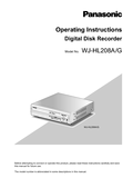 WJ-HL208A Operating Instructions
