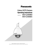 WV-CW960, CW964 Operating Instructions (English)