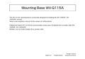 WV-Q115A Installation Guide