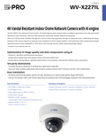 WV-X2271L Spec Sheet (US)